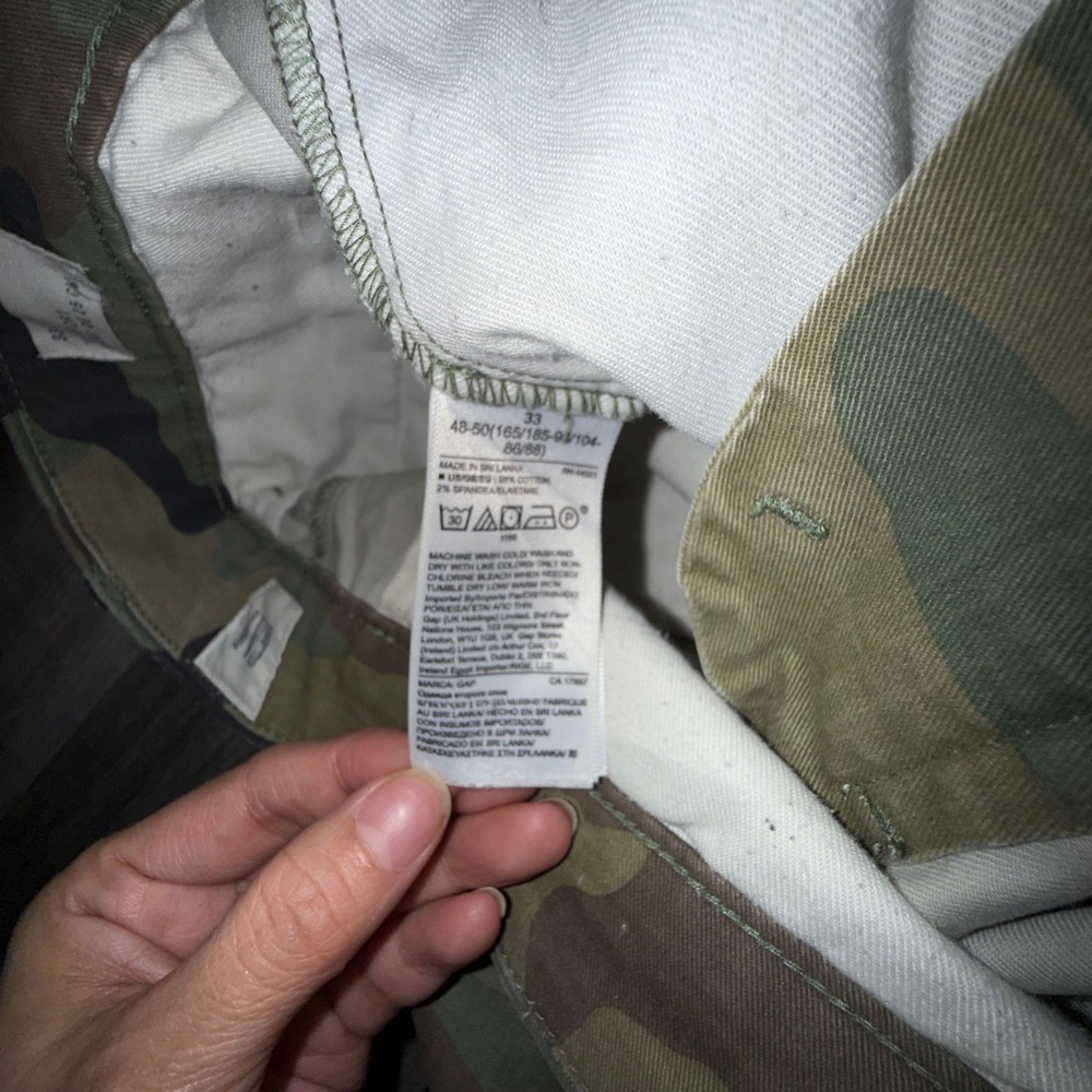 Camo Green Shorts Sz‎ 33 Gorpcore Military Utility Casual Summer - Picture 4 of 6